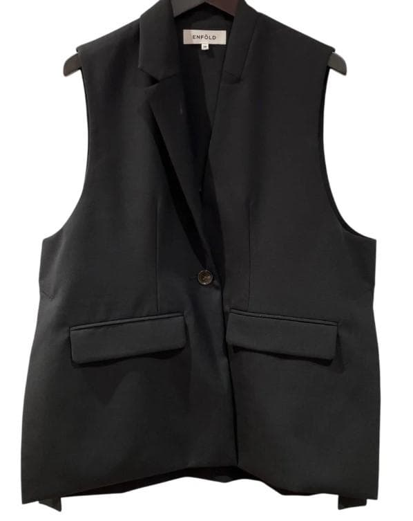 エンフォルド 25SS High Twist Weave ワイドテーラードベスト