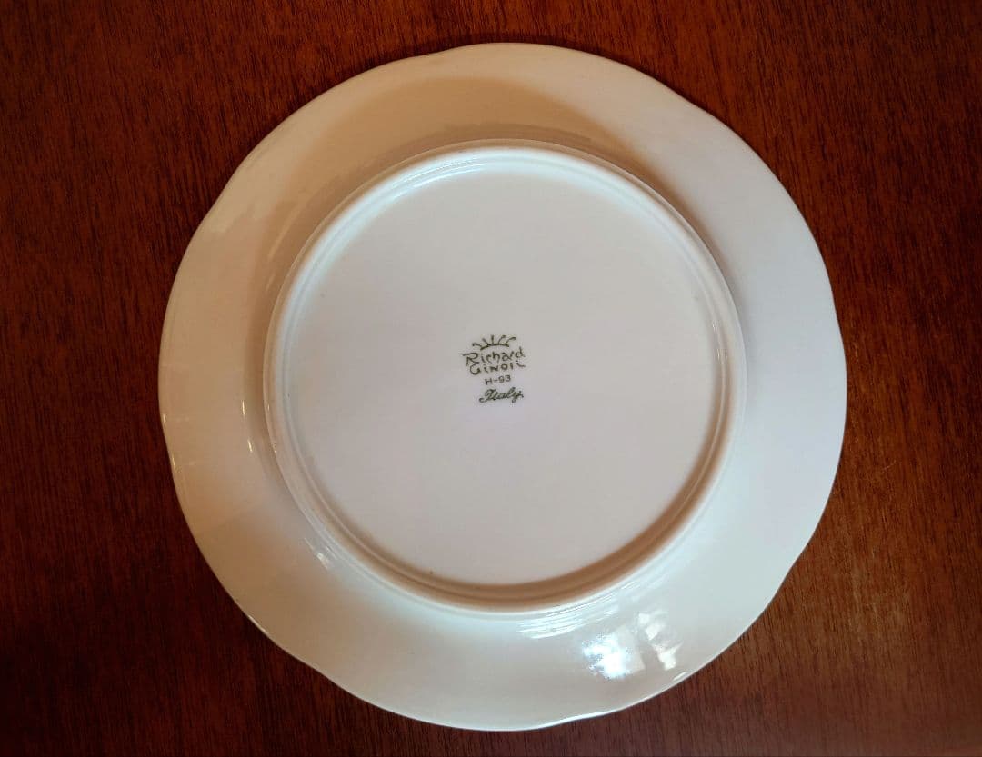 ジノリGinori 「ボンジョルノ プルーン」 プレート6枚セット