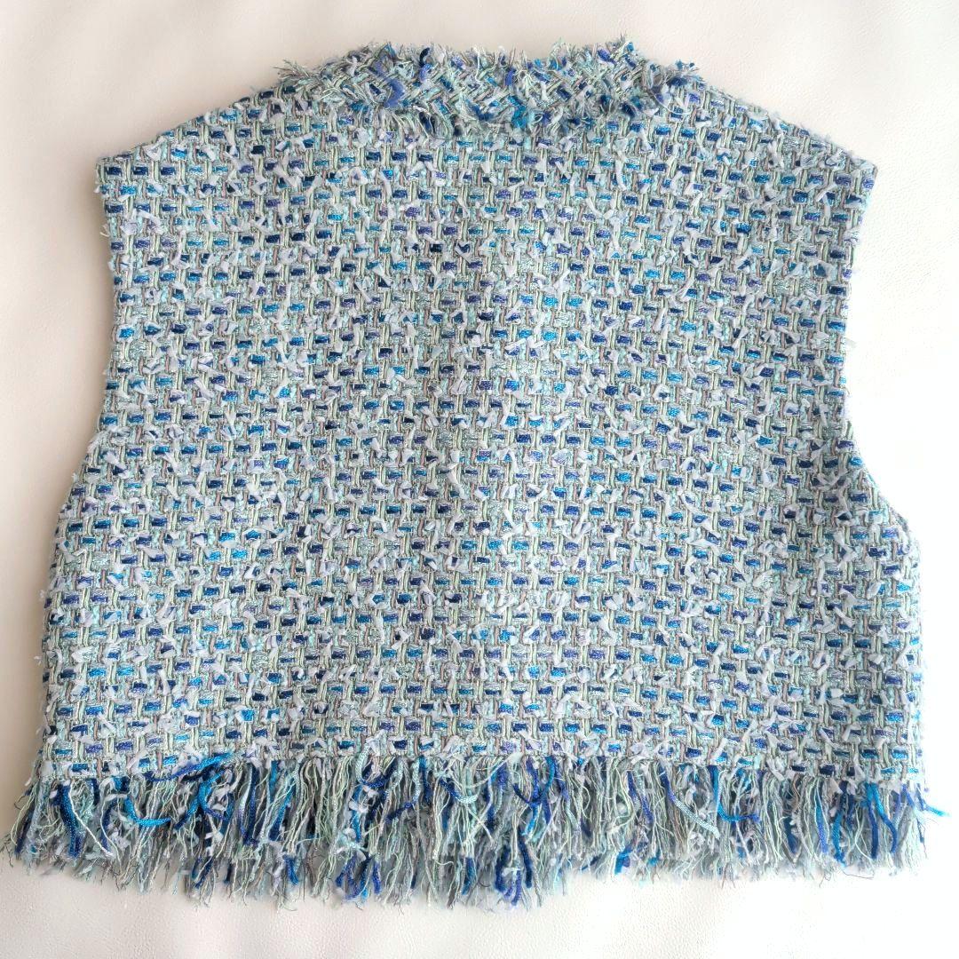 現行♡ユナイテッドアローズ カラーツイードベスト プルオーバー F