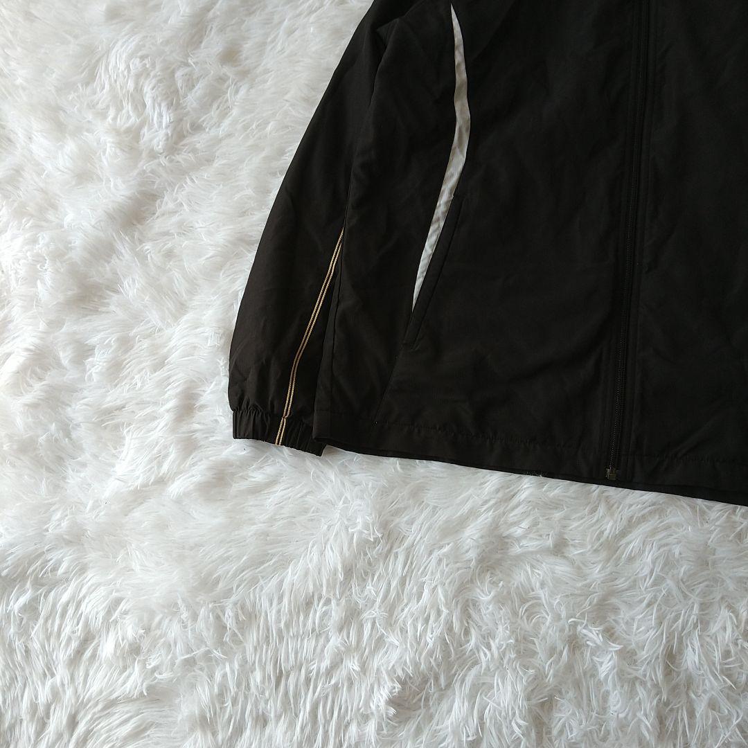 asicsアシックス　ウィンドブレーカー セットアップジャージMスタンドカラー黒