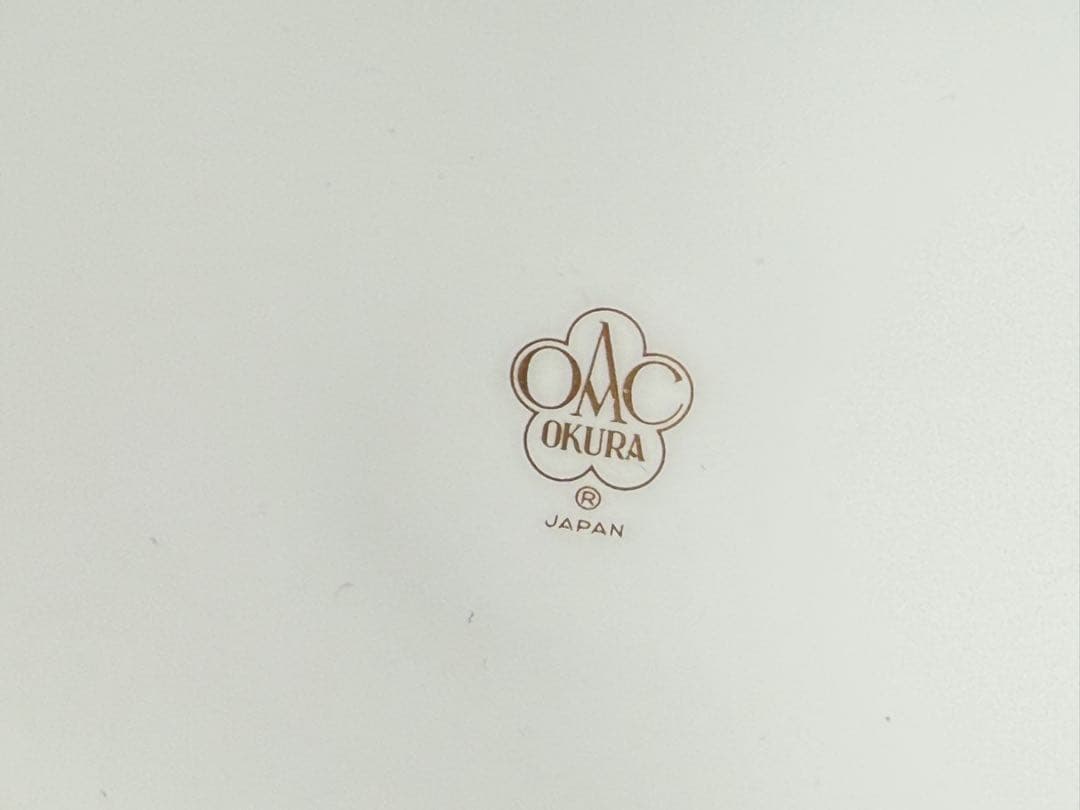 大倉陶園 呉須 金蝕 雲鶴 魚藻文 フラワーベース 花瓶