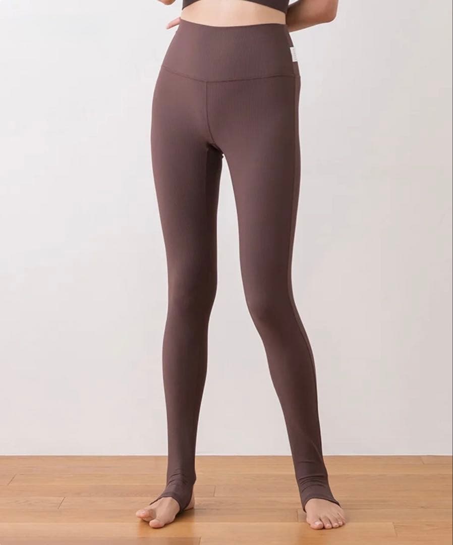 美品 LAVA ブラウン ハイウエスト ヨガウェア ヨガパンツ 茶色