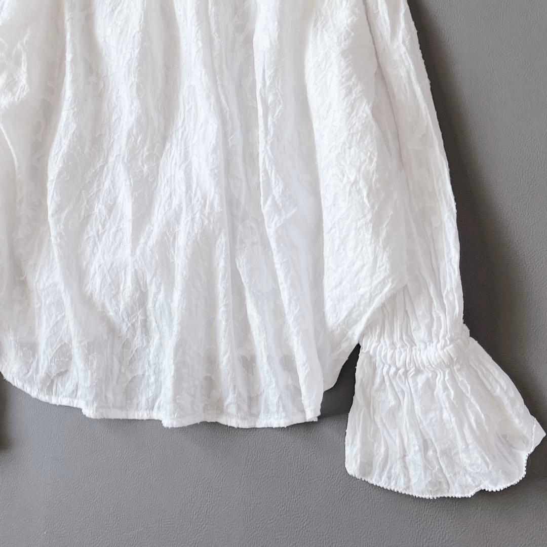 25SS 完売品 美品　Spick and Span コットンジャガードブラウス