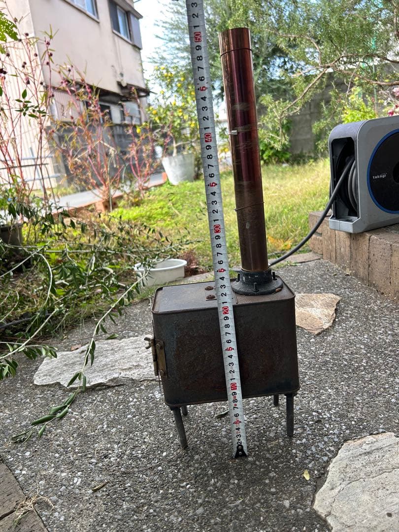 卓上　薪ストーブ 煙突付き