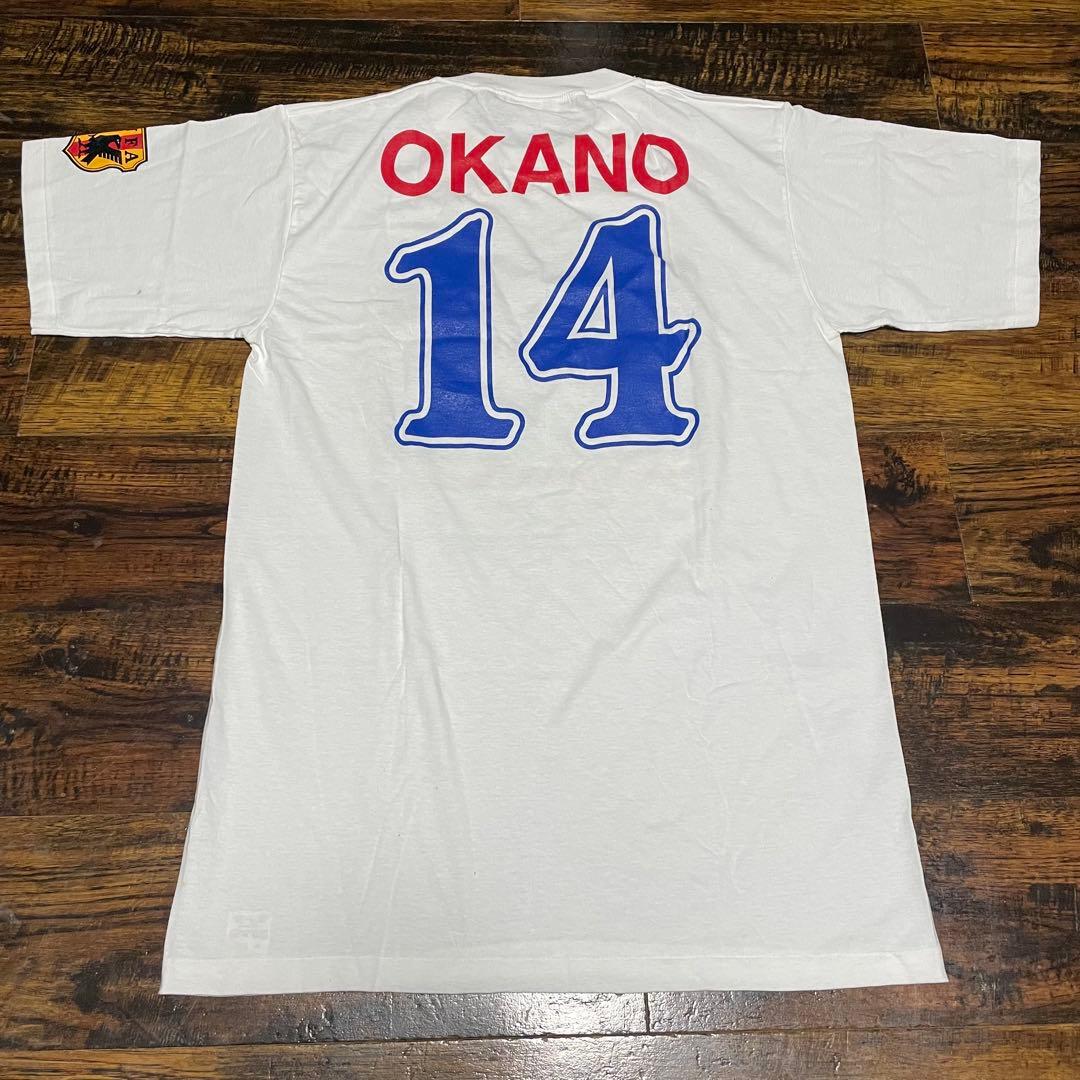 90s 浦和レッズ　日本代表 野人 岡野 雅行 Tシャツ ワールドカップ