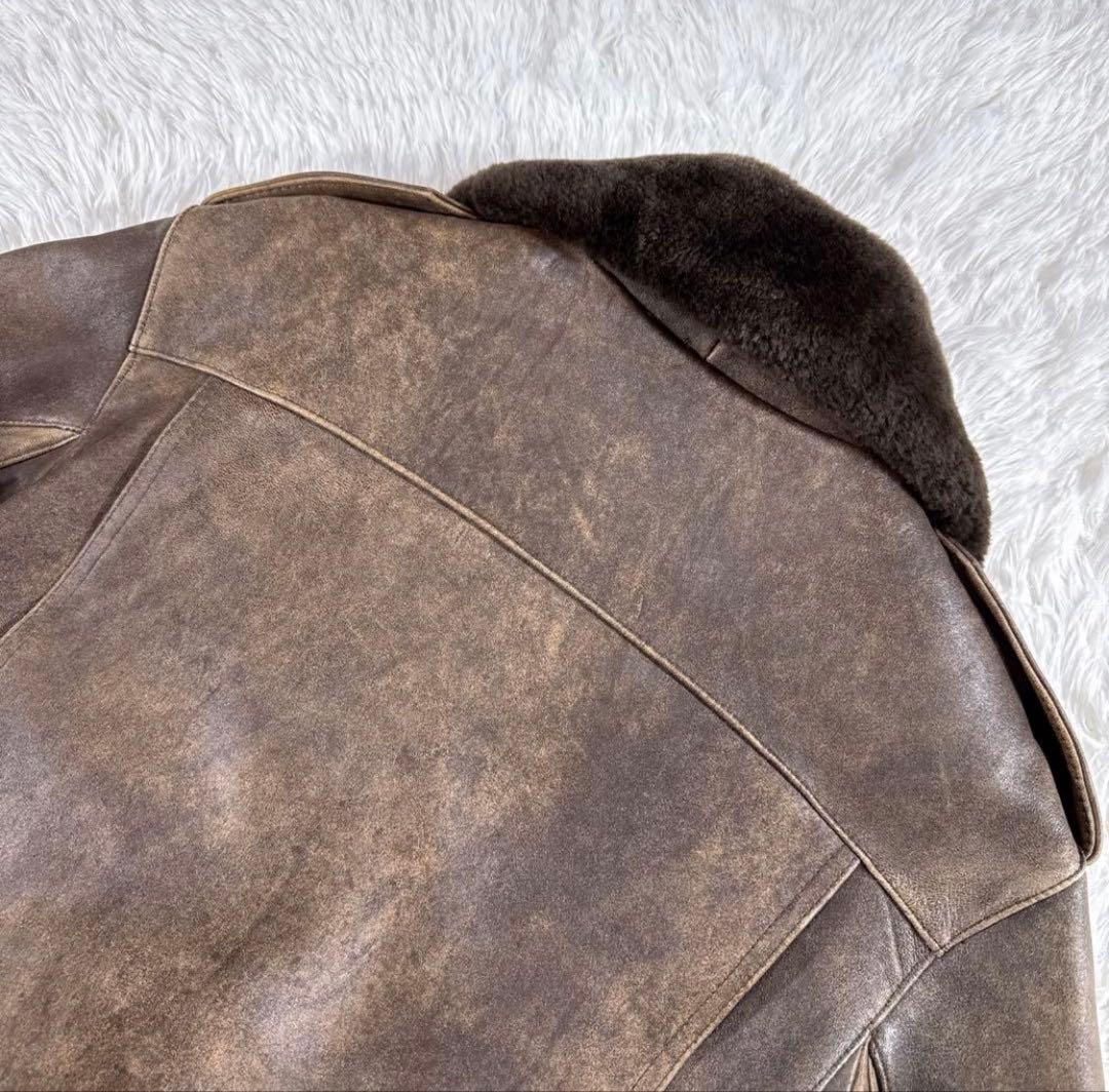【ヴィンテージ】A-2 G-1 レザー フライトジャケット 羊革 ブラウン M