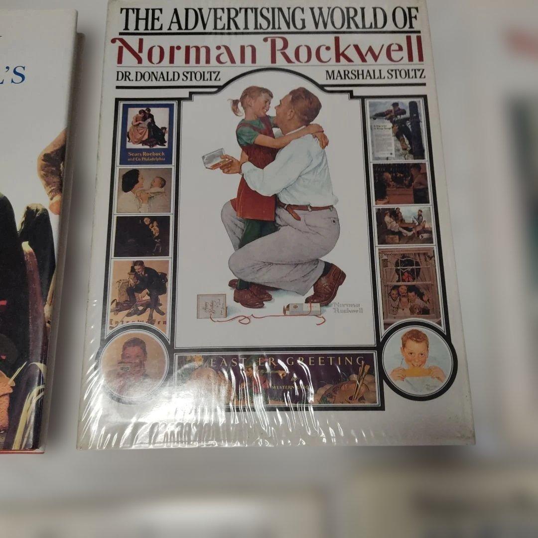 ノーマンロックウェル。アメリカ。洋書や日本語書など。9冊。古本。