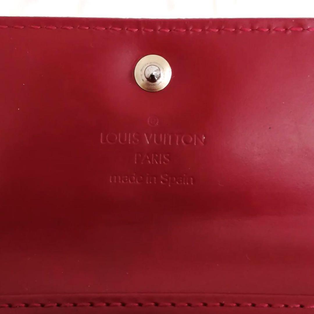 きゅうり　LOUIS VUITTON ヴェルニ　4連キーケース　レッド