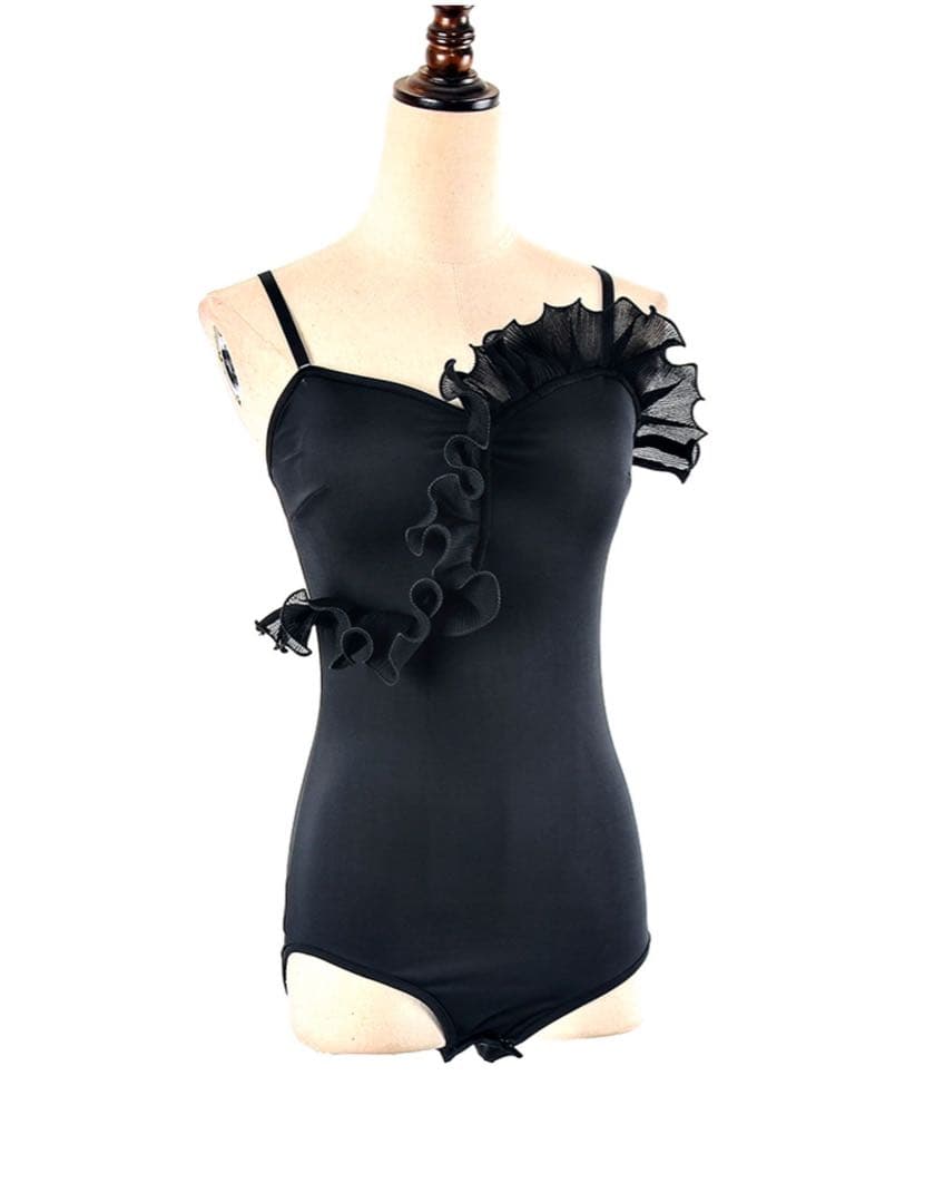 ダンストップス　社交ダンスラテンダンスレオタード　ダンスウェア　ストラップ