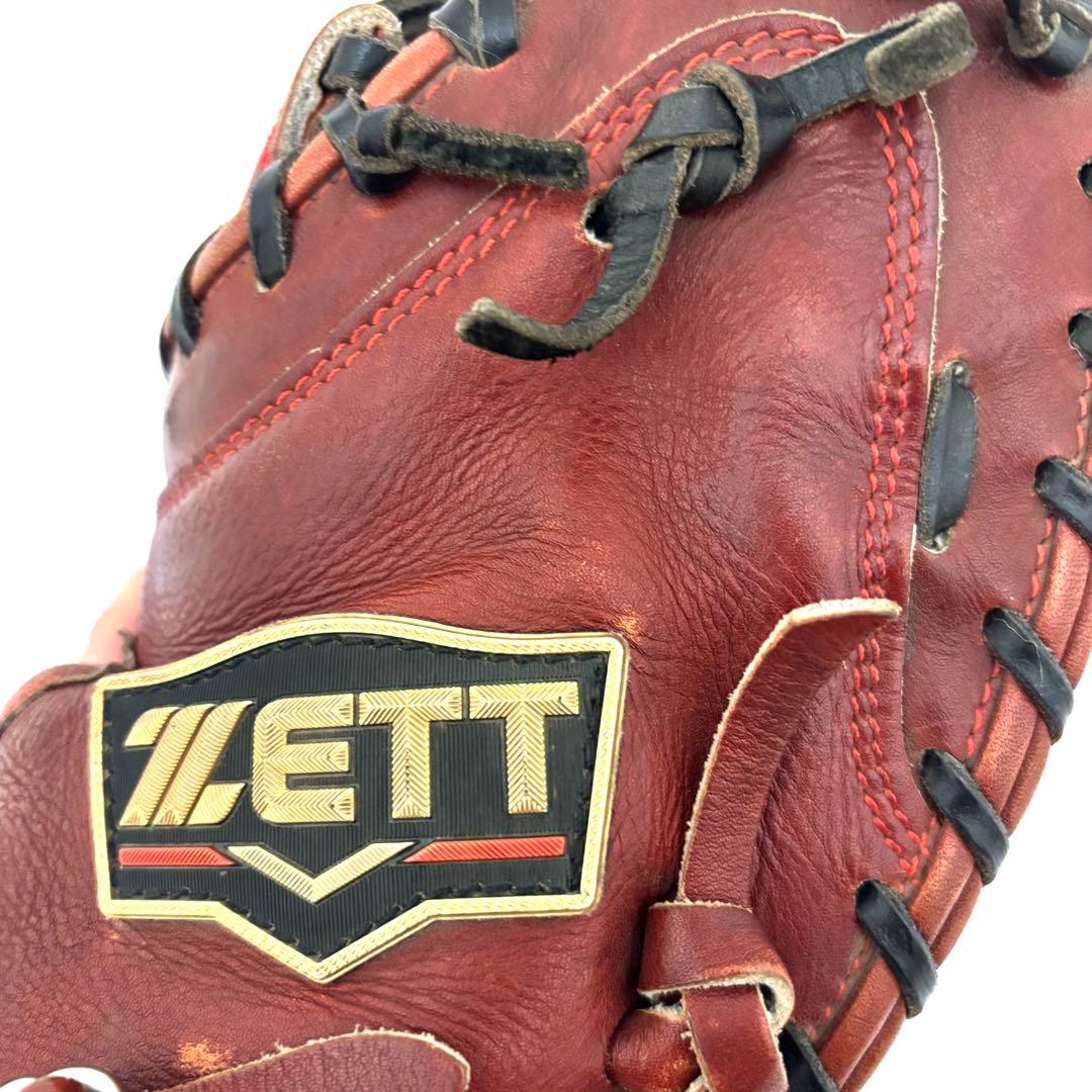 【即戦力】ZETT 軟式キャッチャーミット プロステイタス レッド 草野球 赤