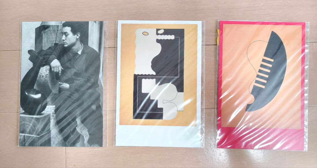 イサムノグチ　ワーククラフト・ポストカード×3枚　　Isamu Noguchi