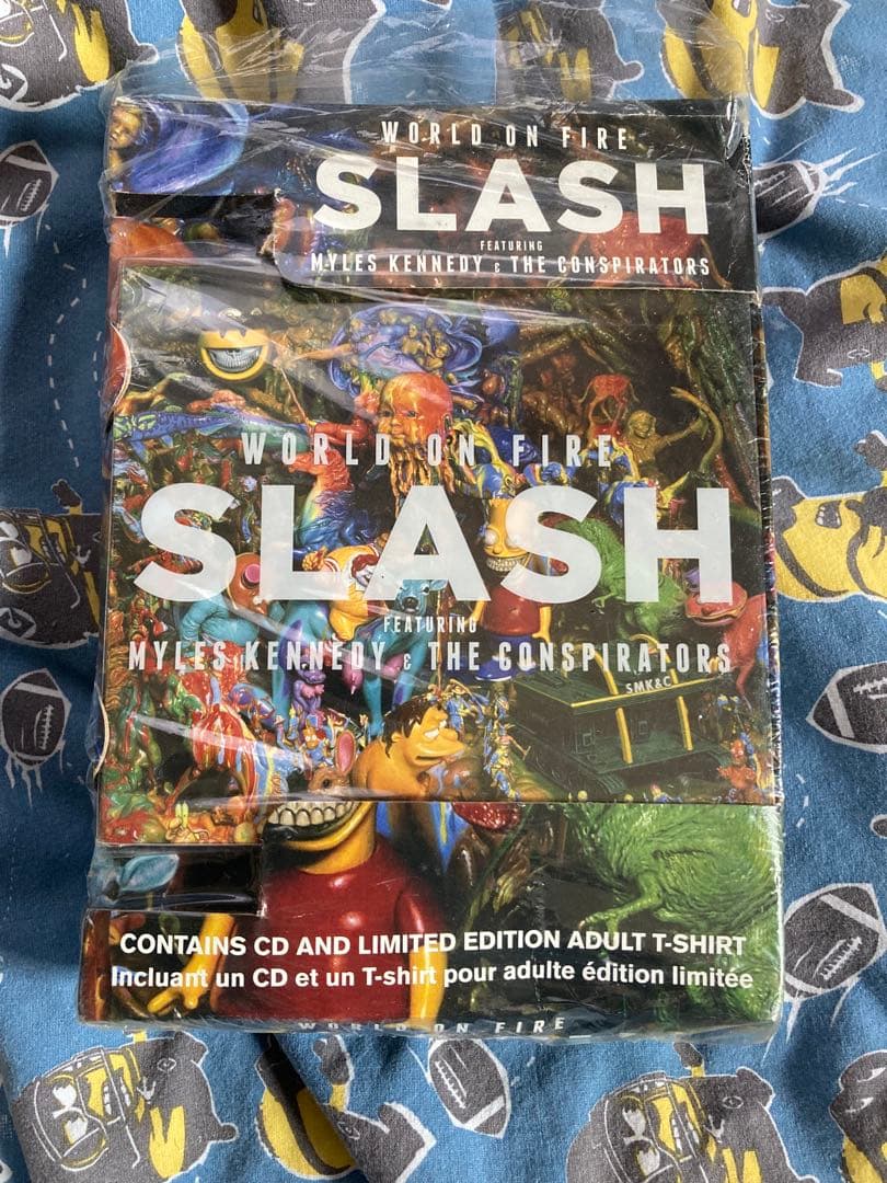 Slash World On Fire レア Tシャツ Box ガンズ B'z