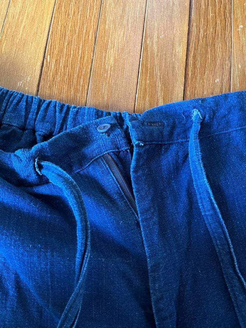 インディゴ染めサムイ　藍染め　さむい　作務衣　サムイ　上下　セットアップ