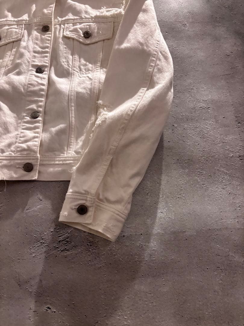 00s archive damaged denim jacket y2k 白