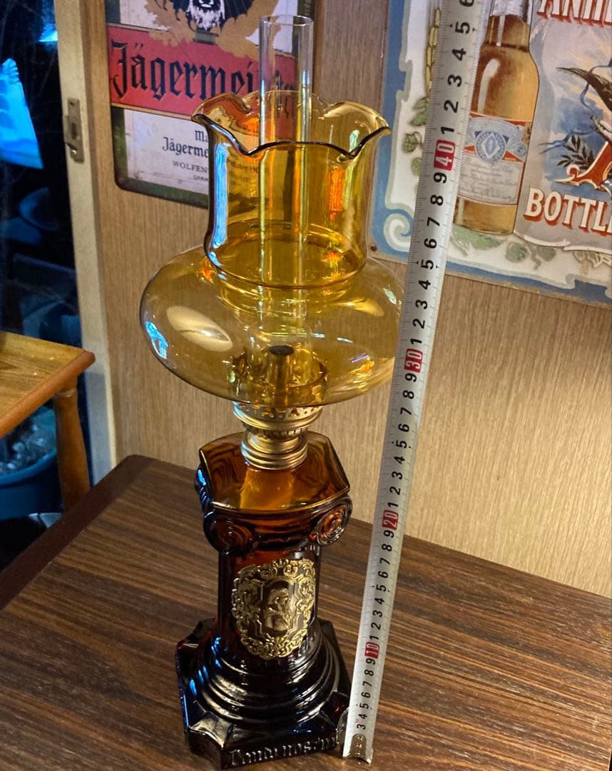 アンティーク ガラス ランプ ヴィンテージ ライト レトロ 雑貨 置物 オブジェ