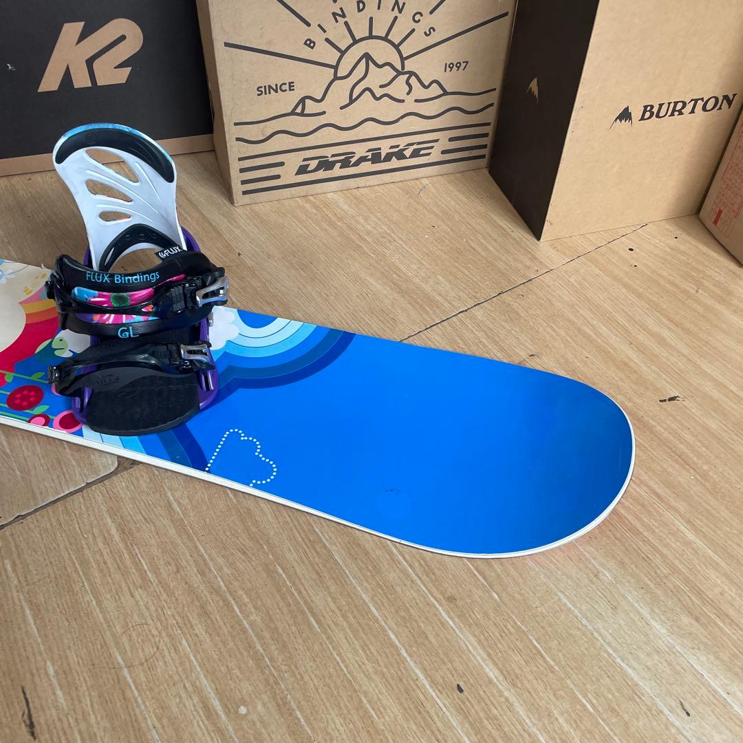 BURTON×FLUX　キッズスノーボードセット　バートン　フラックスバイン付