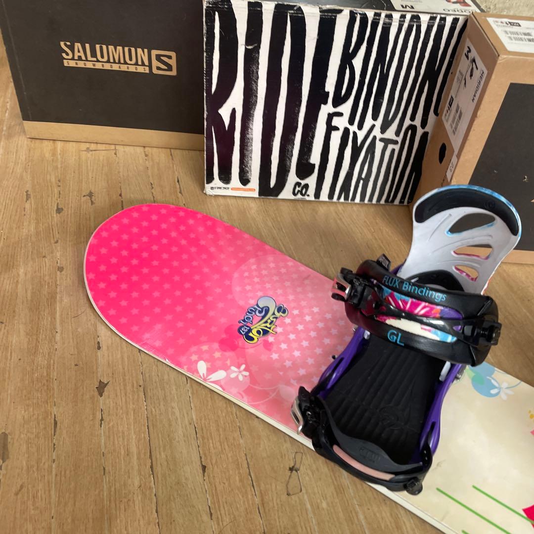 BURTON×FLUX　キッズスノーボードセット　バートン　フラックスバイン付