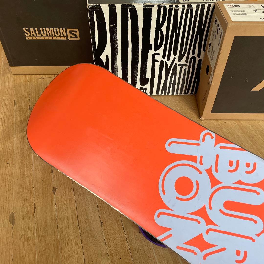 BURTON×FLUX　キッズスノーボードセット　バートン　フラックスバイン付