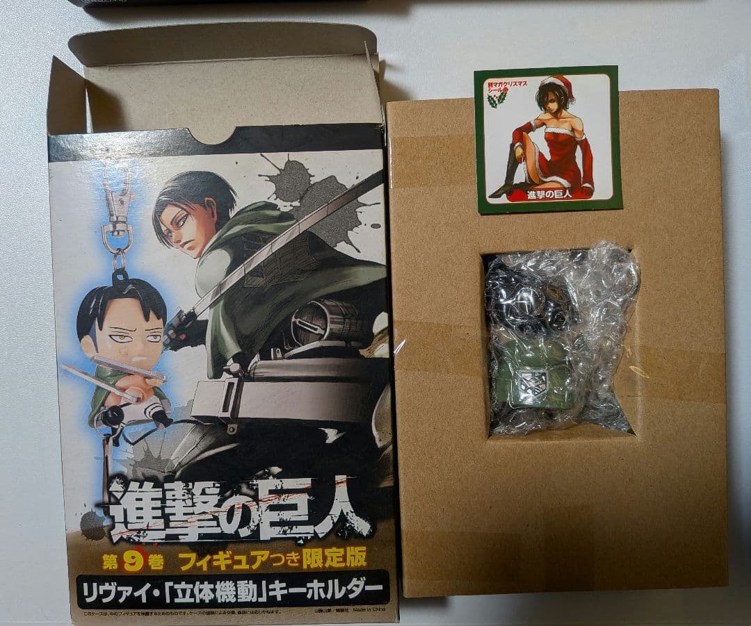 【特典未開封】進撃の巨人 フィギュアつき限定盤 特典まとめ売りセット 4種