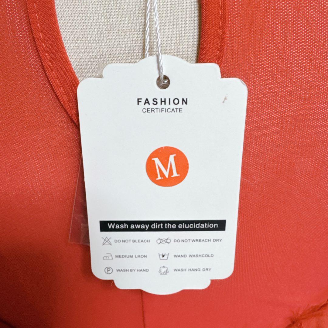 新品 社交ダンスドレス 赤 フリンジ ロングドレス M ラテンダンス ステージ