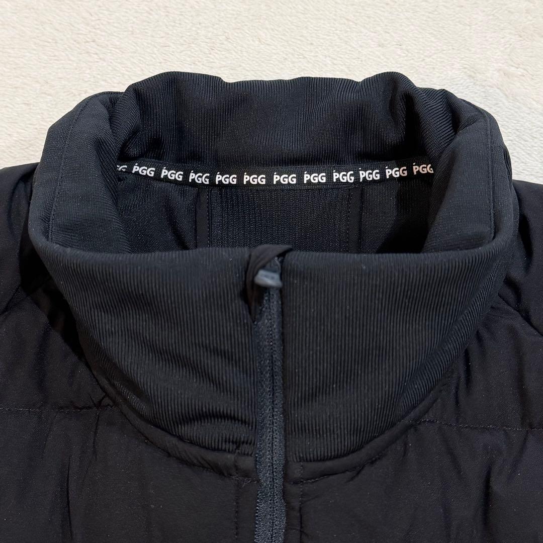 PGG　中綿ベスト　パーリーゲイツ　ゴルフ　黒　バックロゴ　大きいサイズ　XL