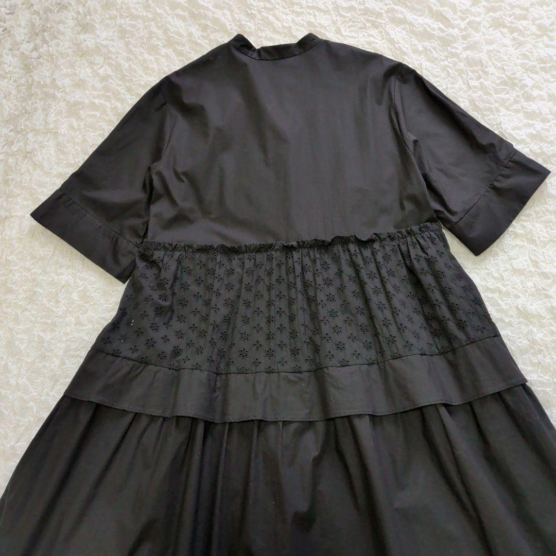 組曲 エンブロイダリーレースシャーティングワンピース 4L 大きいサイズ 17号