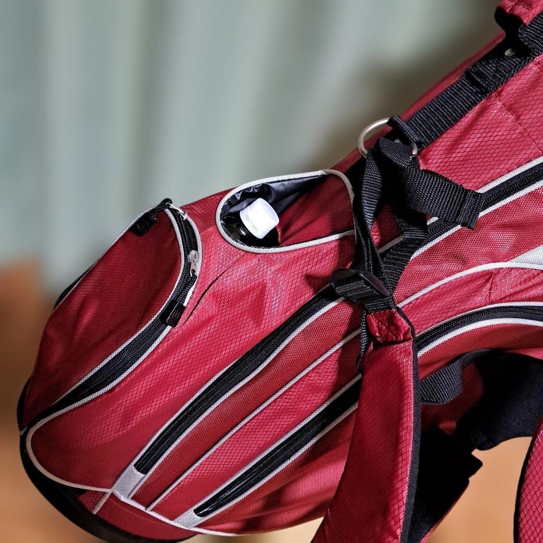 ウィルソンキャディバッグスタンド式。フード付き。極美品。9インチ。