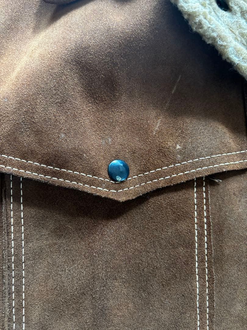 【希少】70s Towncraft Plus スエードランチコート 42 金タグ