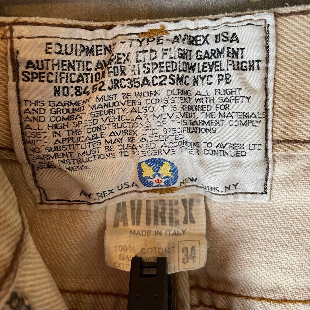 【イタリア製】AVIREX アヴィレックス ミリタリー パンツ
