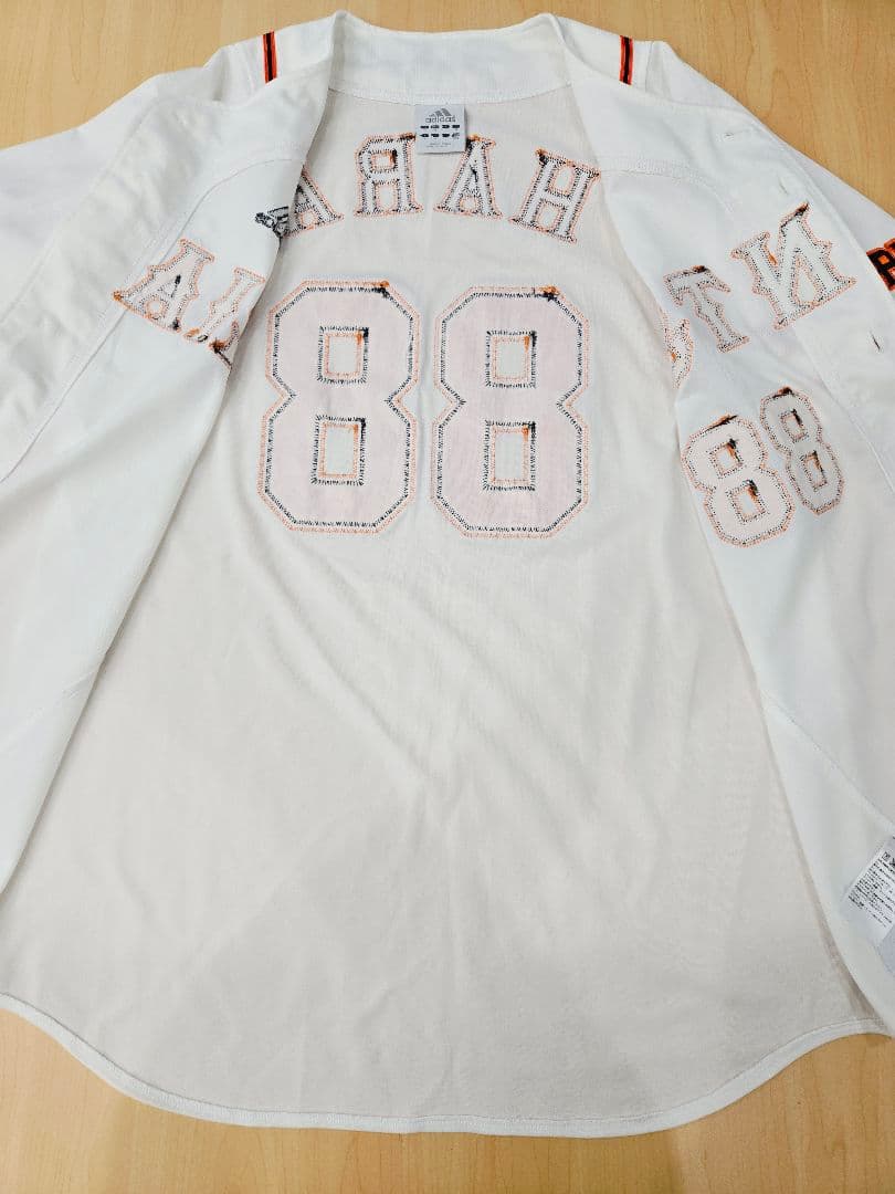 【刺繍タイプ】読売ジャイアンツ　原辰徳 ユニフォーム　Oサイズ adidas