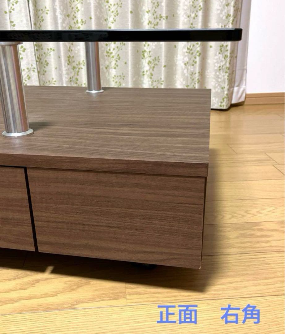 ニトリ　センターテーブル　ローテーブル　ガラス　120cm