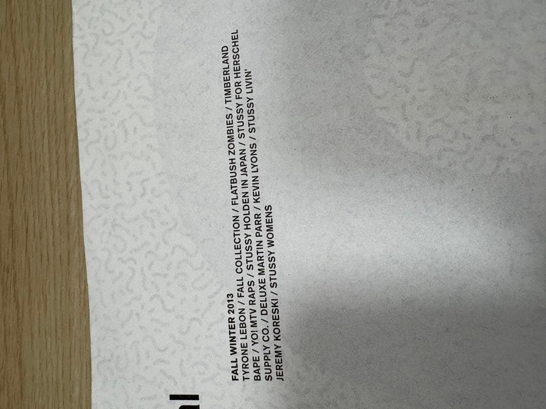 貴重STUSSY BIANNUAL Vol. 2 FALL WINTER2013