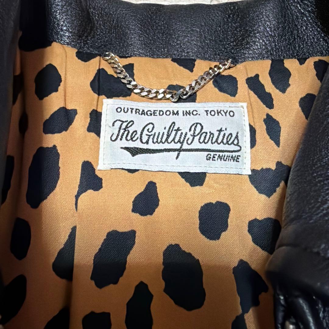 激安　WACKOMARIA LEATHER VARSITY JACKET M