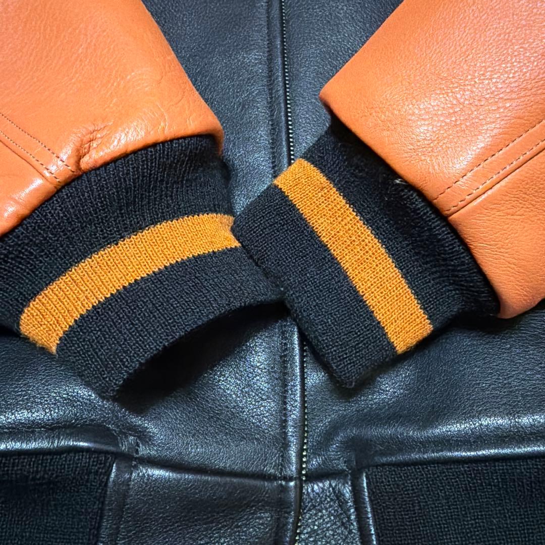 激安　WACKOMARIA LEATHER VARSITY JACKET M