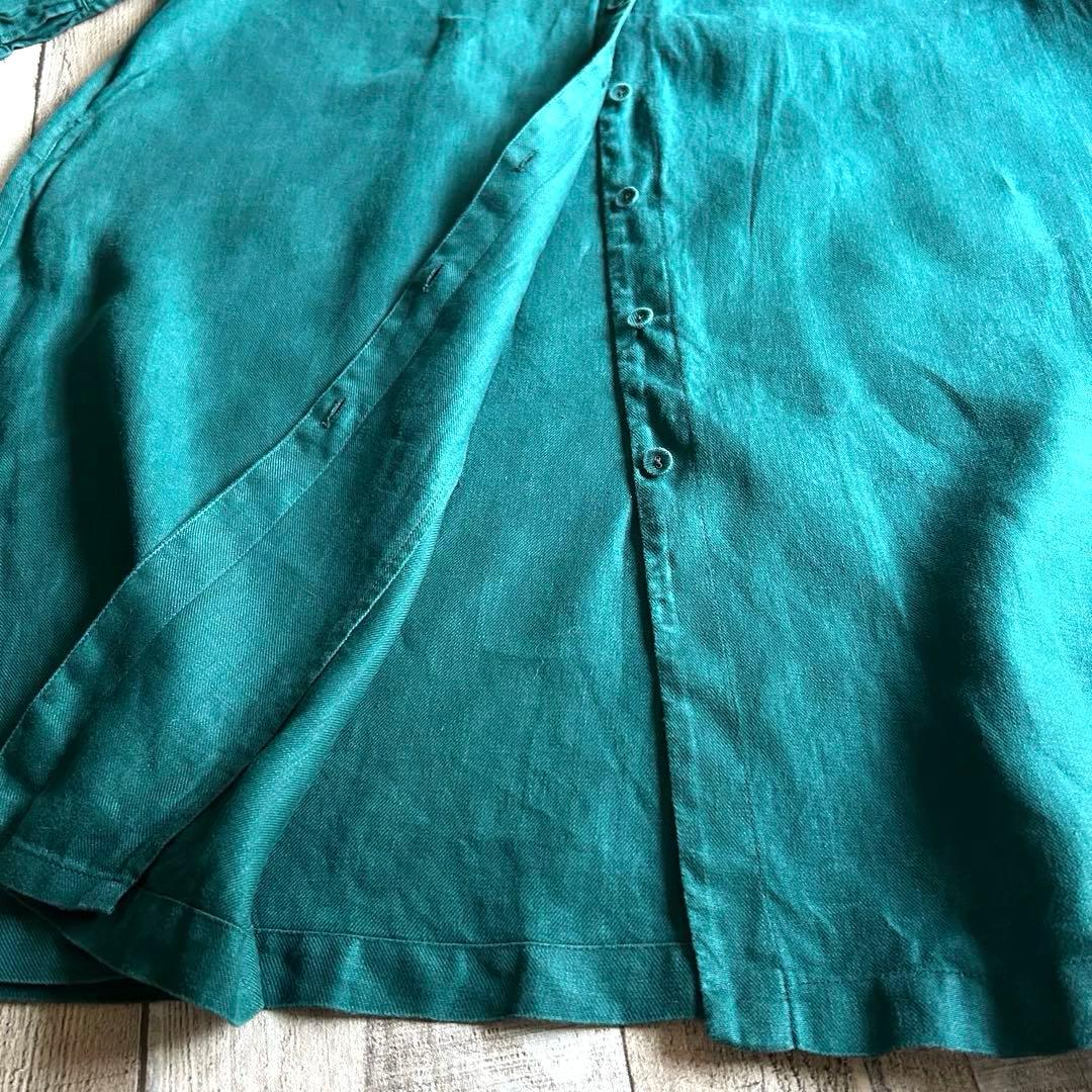 【ぴあ様リクエスト】　石見銀山 群言堂 【根々】 リネン100% ワンピース