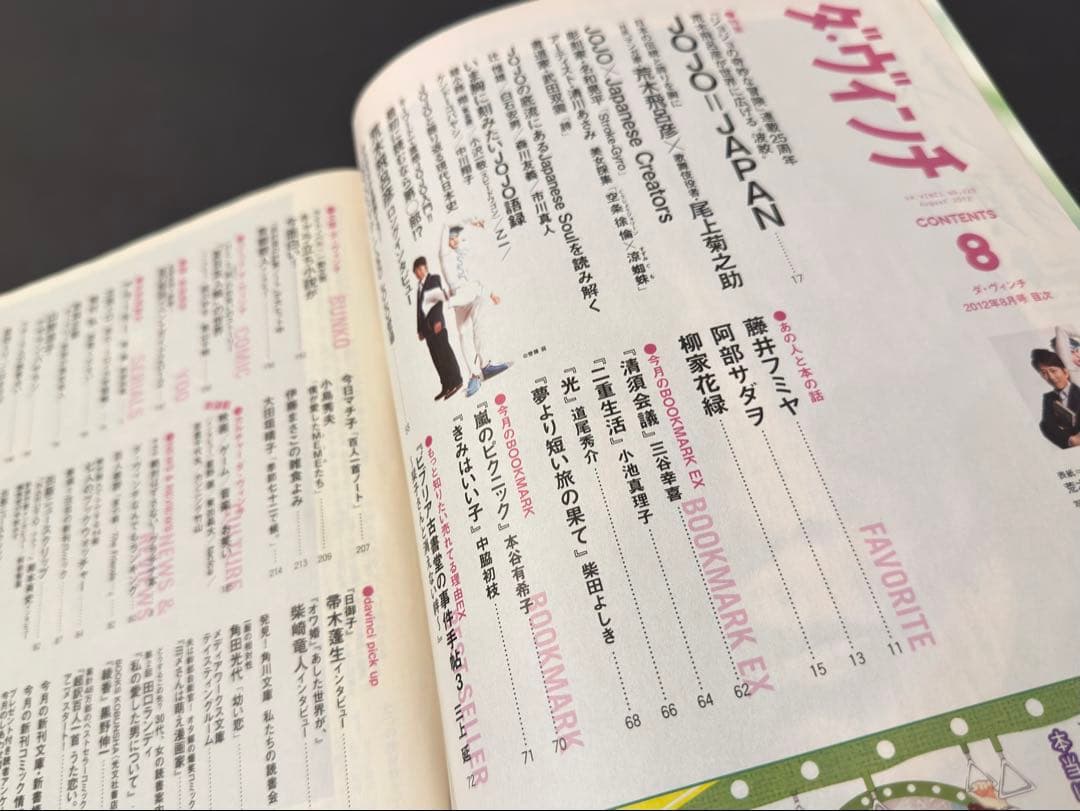 ジョジョ雑誌セット【中古】岸辺露伴、空条徐倫、荒木飛呂彦、SPUR、ダヴィンチ