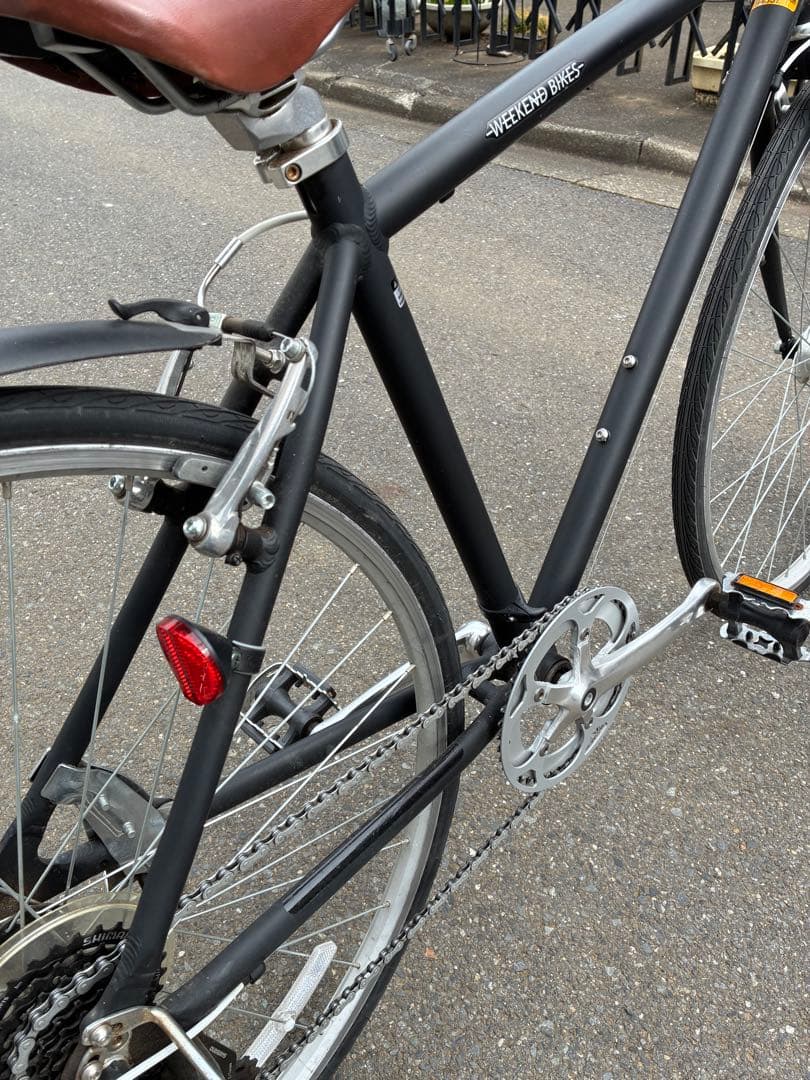 練馬区　あさひ　クロスバイク　ウィークエンドバイクス　7段変速　ブラック