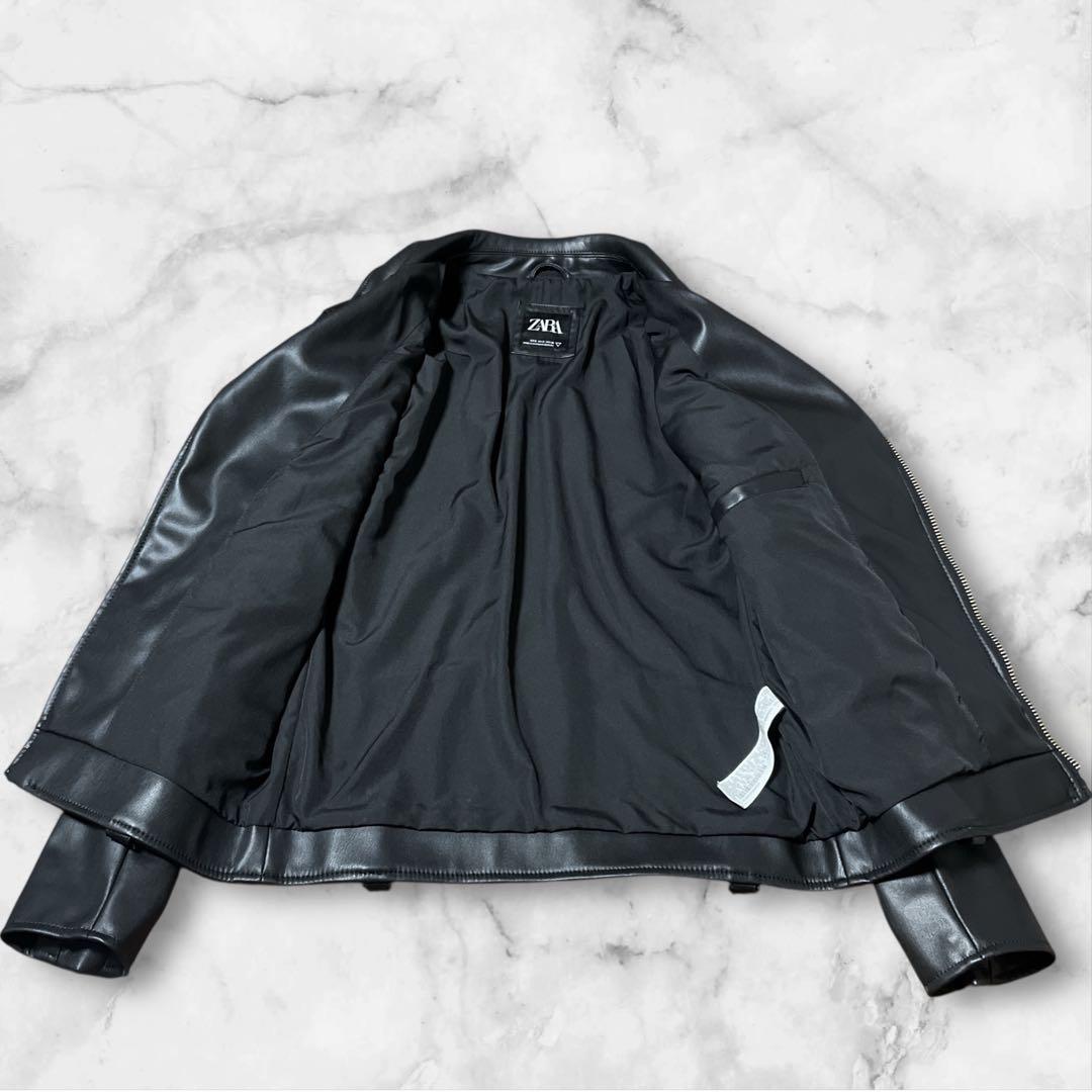 極美品 ZARA ダブルライダースジャケット