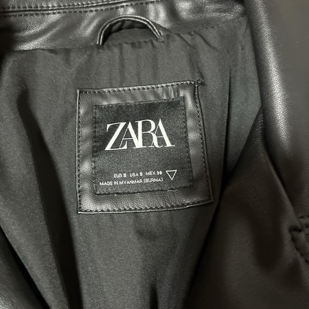 極美品 ZARA ダブルライダースジャケット
