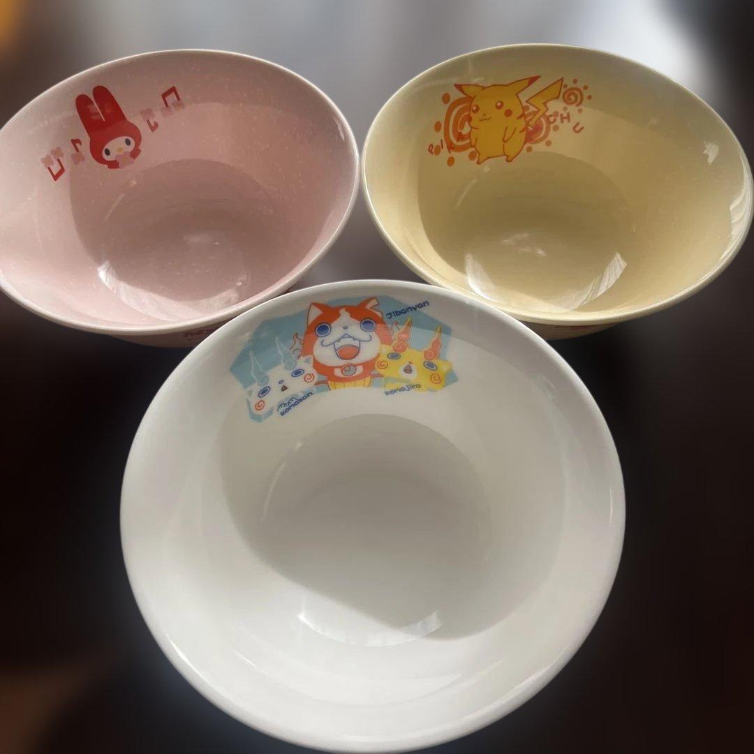 キャラクターレアどんぶり　3柄セット
