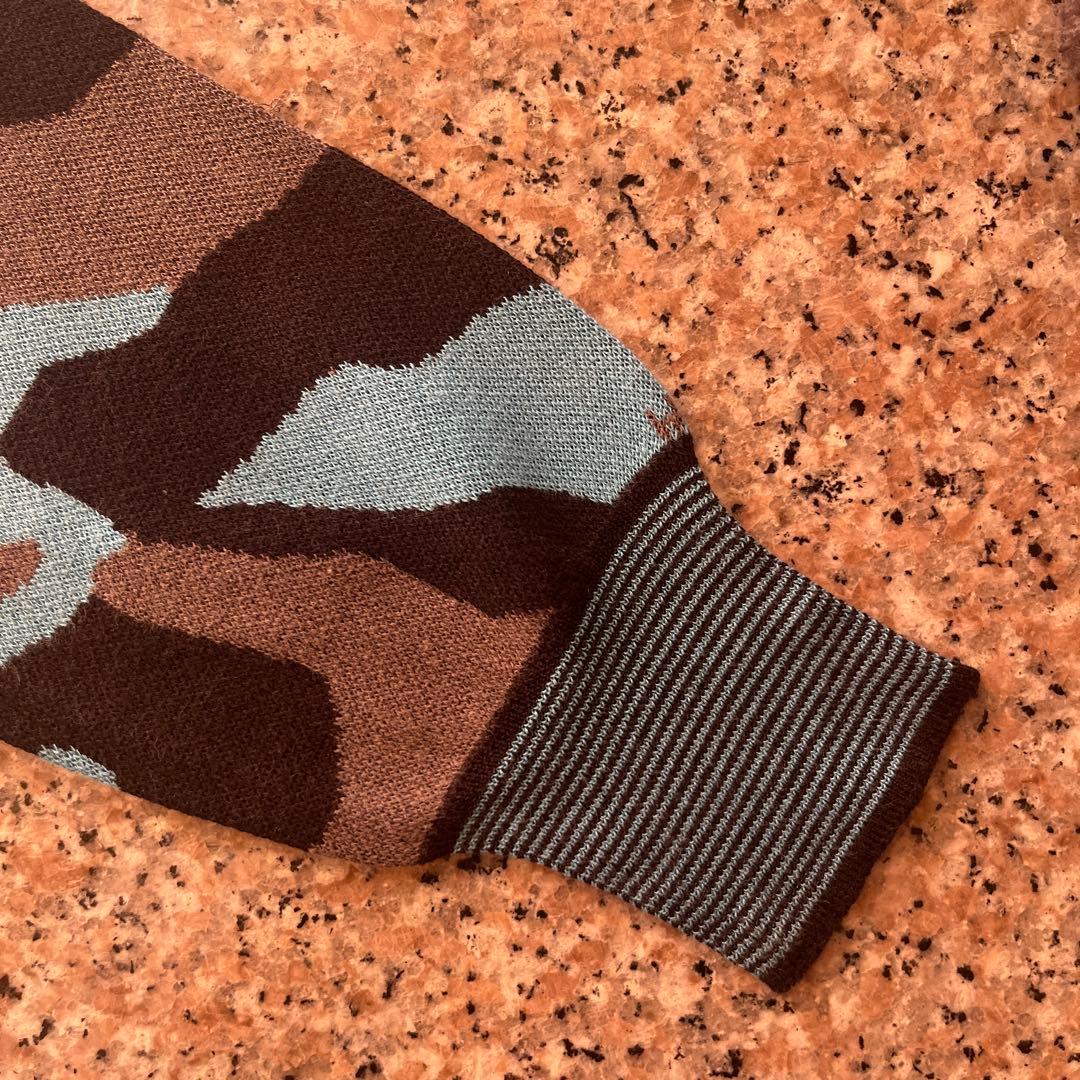 MARK & LONA スカル刺繍ポロシャツ ニットセーター