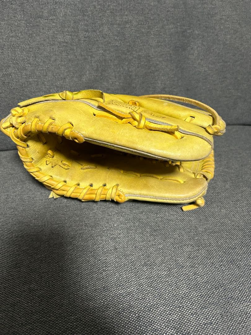 久保田スラッガー 少年用 左 軟式グローブ イエロー KSG-J4 中古 左投げ
