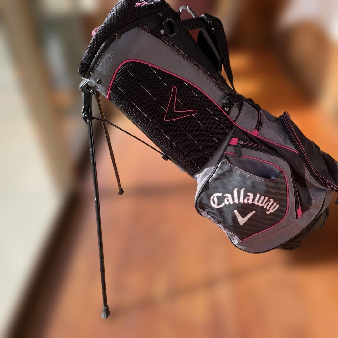 Callaway CHEV キャディバッグ グレー/ピンク