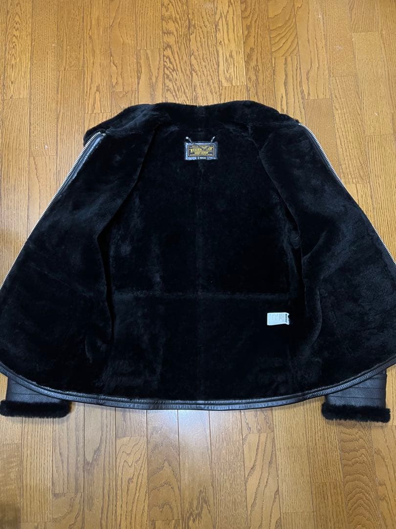 NEIGHBORHOOD B-3D/MC-JKT ムートンレザージャケット XL