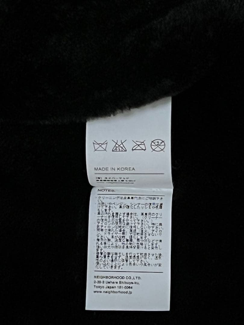 NEIGHBORHOOD B-3D/MC-JKT ムートンレザージャケット XL