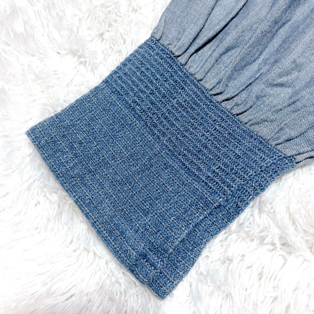 プランテーション　テンセルデニム　ロングワンピース　グラデーション