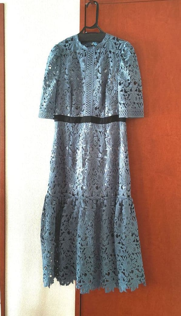 セルフォード ケミカルフラワーレースワンピース ドレス 36