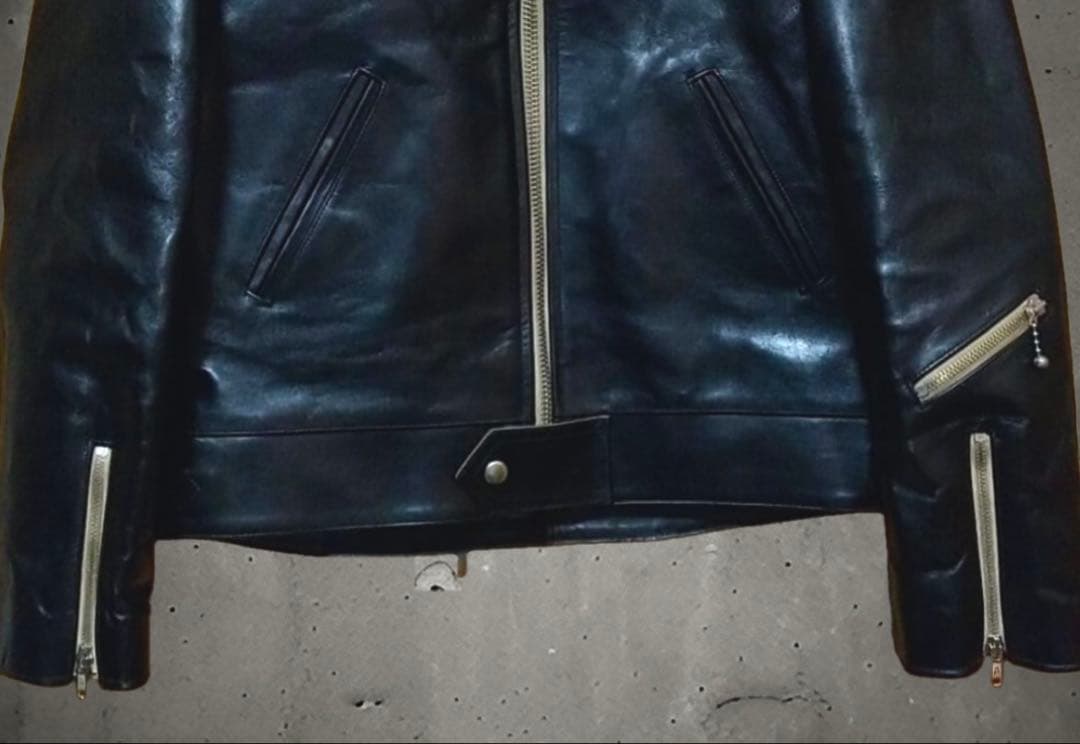 FINE CREEK & Coファインクリー クレザーズライダースsize40