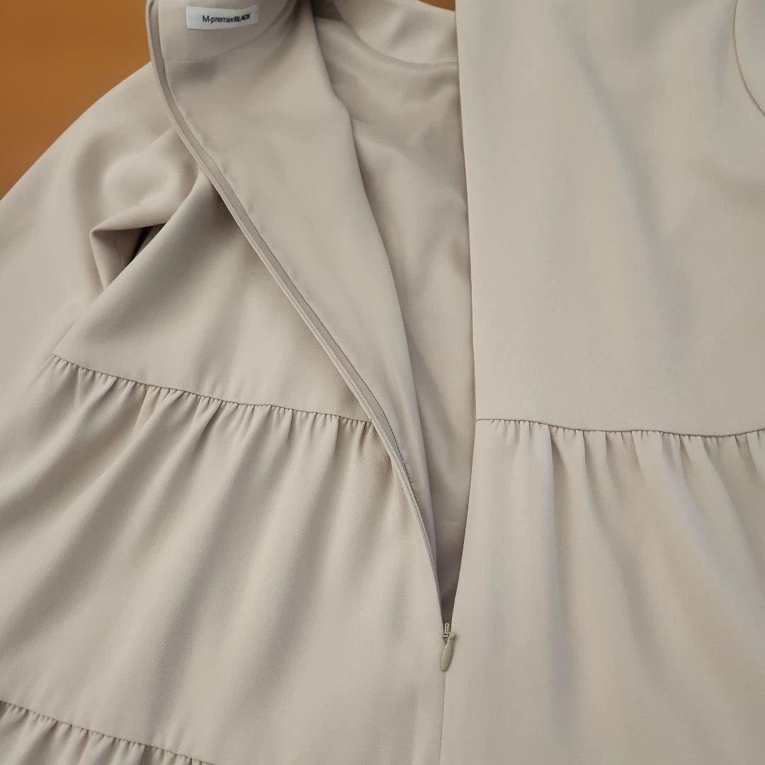 M--premier BLACK　エムプルミエブラック ティアードワンピース