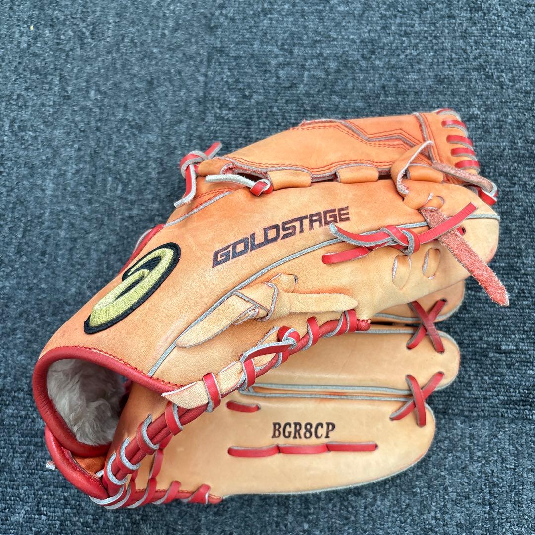 《中古》asics軟式投手用グラブゴールドステージロイヤルロードBGR8CP
